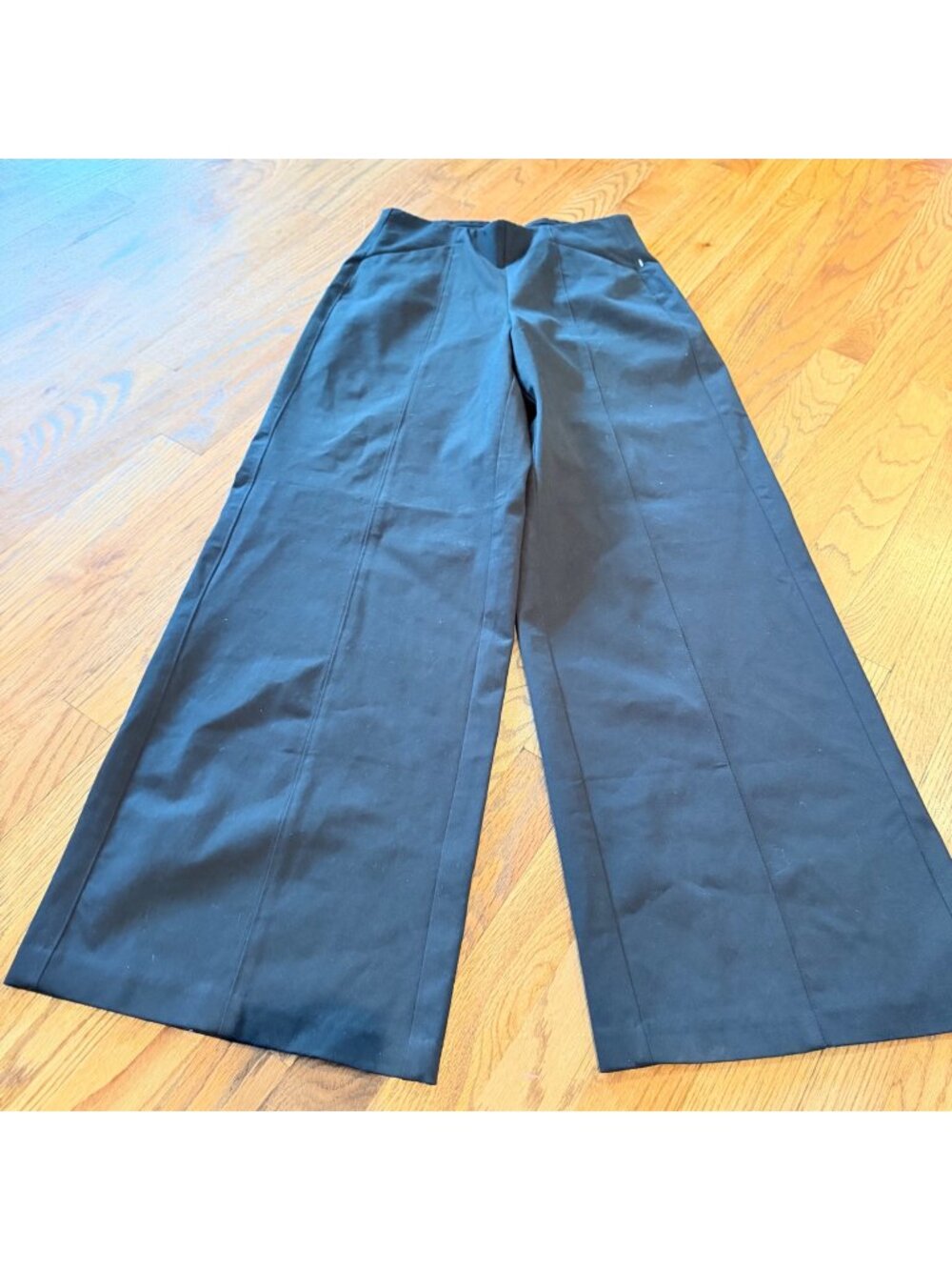 OLD NAVY WOMENS HIGH RISE WIDE LEG PULL ON PANTS SMALL BLACK